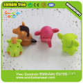 zoo series animal rubber novelty 3D erasers